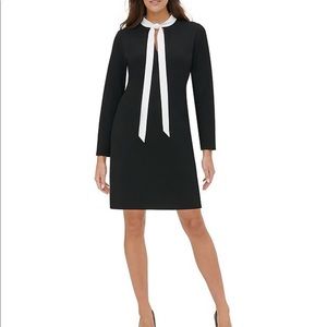 Tommy Hilfiger Neck Tie Long Sleeve Dress